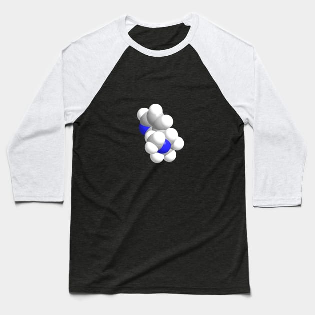 Nicotine Molecule Chemistry Baseball T-Shirt by ChemECool